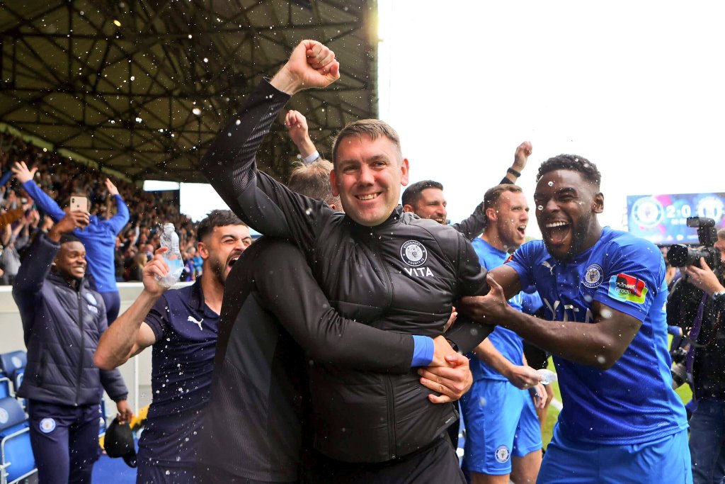 chris_eaton_'s tweet photo. Yesterday's 2-1 win at Wycombe was Chally's 100th League victory for the MIGHTY COUNTY 👑

Played: 171
Won: 100 (58.5%)
Drawn: 38
Lost: 33
Scored: 308
Conceded: 149
Points: 338
PPG: 1.977
League Titles: 2
Playoff Campaigns: 2
#stockportcounty https://t.co/BlB3MDumVV