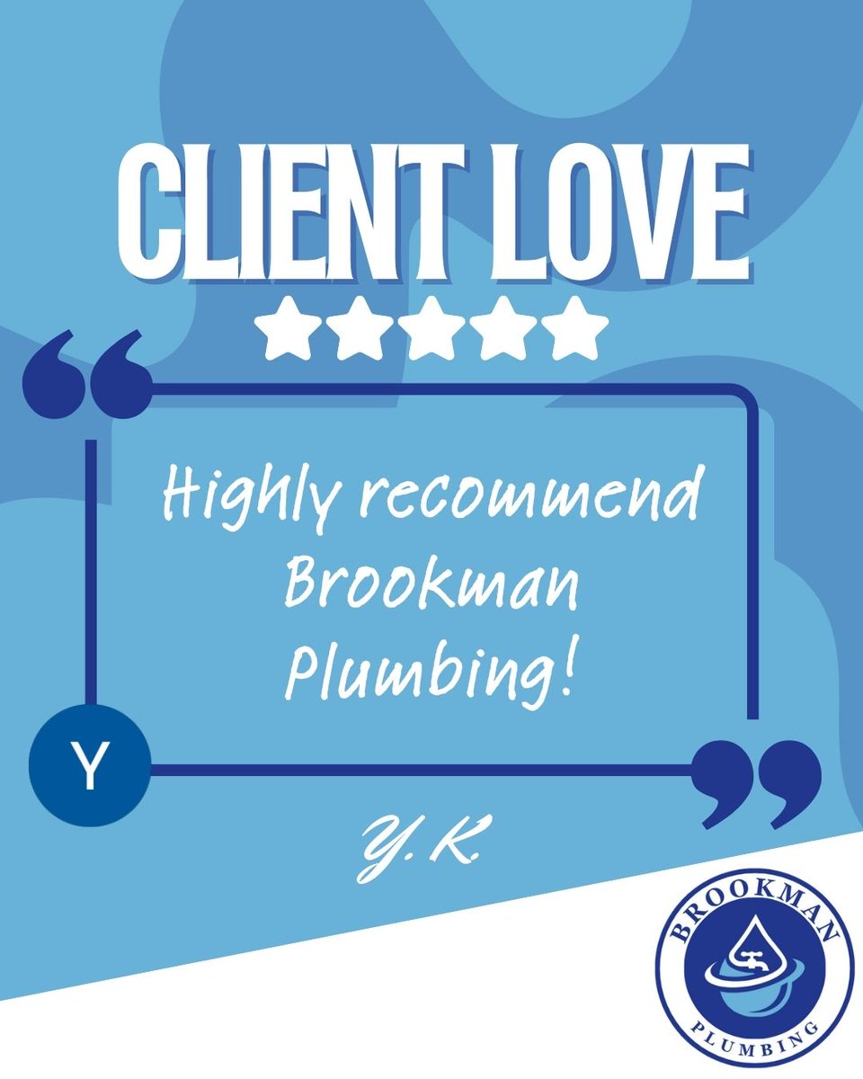 BrookmanPlumb's tweet image. Three words that never get old: “Highly recommend Brookman!” 🙌

If you’ve had a great experience with Brookman Plumbing, we’d love for you to share it too:
👉 g.page/r/CQIKQWgaYUBo… 

#BrookmanPlumbing #HighlyRecommended #TrustedLocalPros #GoogleReviewLove