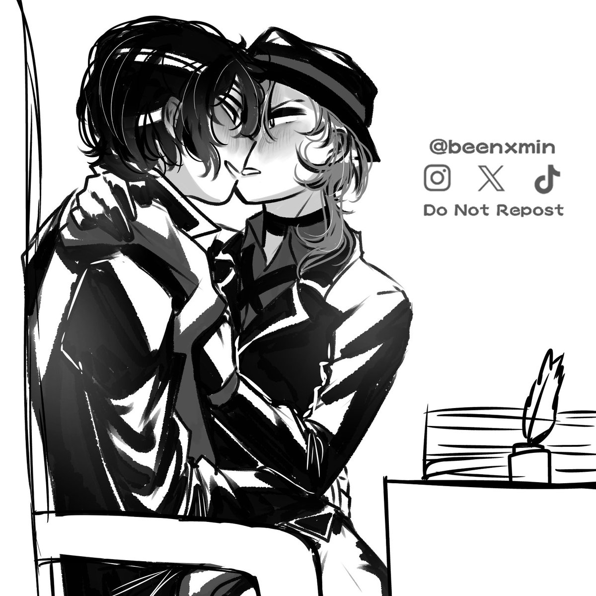 beenxmin's tweet photo. Dibujitos que me pidieron en ig 1/2

#soukoku #chuuya #dazai #bsd #fanart #dachuu https://t.co/8L6CW6T9eG