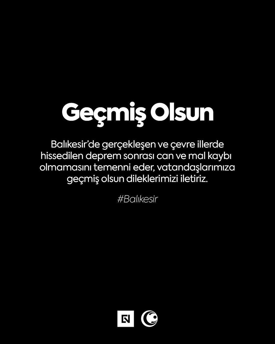 OrduluTech's tweet photo. Balıkesir’de gerçekleşen ve çevre illerde hissedilen deprem sonrası can ve mal kaybı olmamasını temenni eder, vatandaşlarımıza geçmiş olsun dileklerimizi iletiriz.

#Balıkesir https://t.co/p4R7QfBKKs