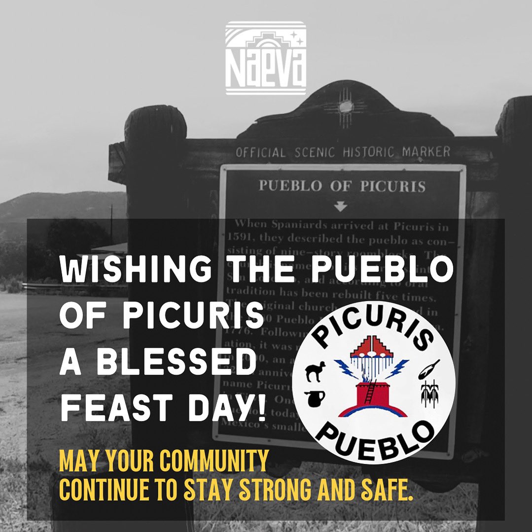 Happy San Lorenzo Feast Day!  We would like to wish our relatives at the Pueblo of Picuris a blessed Feast Day. 💛 We hope you enjoy this day and that it brings healing to the community and all visitors. 🙏🏽
 
❗️We ask all visitors to enjoy the blessings respectfully and follow