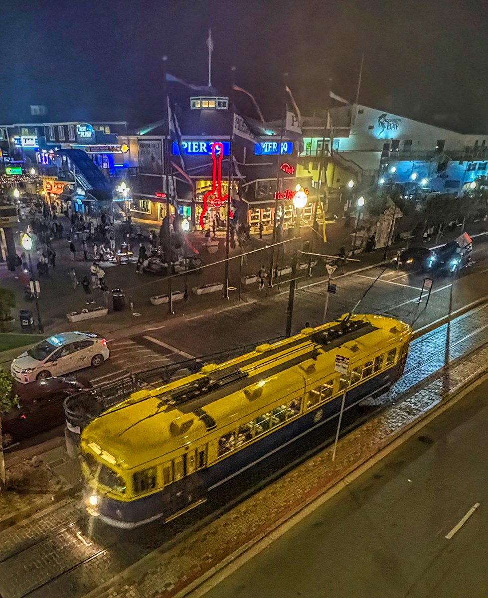 Scenes of SF MUNI (@talesoftherails) on Twitter photo Some nighttime <a href="/SFMTA_Muni/">SFMTA</a> PCC activity around <a href="/PIER39/">PIER 39</a> last night <a href="/TheWharfSF/">Fisherman's Wharf</a> <a href="/sfmsr/">Market Street Railway</a> <a href="/munidiaries/">Muni Diaries</a> #SanFrancisco #streetcars Some nighttime <a href="/SFMTA_Muni/">SFMTA</a> PCC activity around <a href="/PIER39/">PIER 39</a> last night <a href="/TheWharfSF/">Fisherman's Wharf</a> <a href="/sfmsr/">Market Street Railway</a> <a href="/munidiaries/">Muni Diaries</a> #SanFrancisco #streetcars