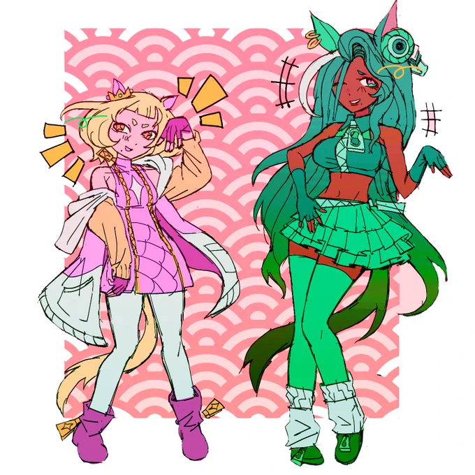 am I cooked? or are these Uma off the hook? #splatoonart #umamusume