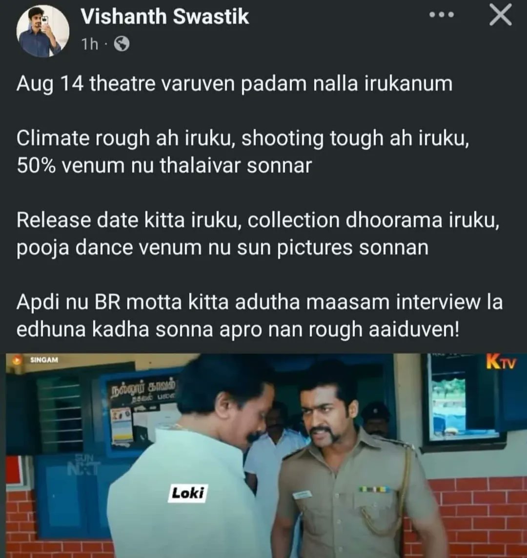ViyasD's tweet photo. We are thickkkkk fraands if you read this in Durai Singam modulation. https://t.co/jNCMW12nvB