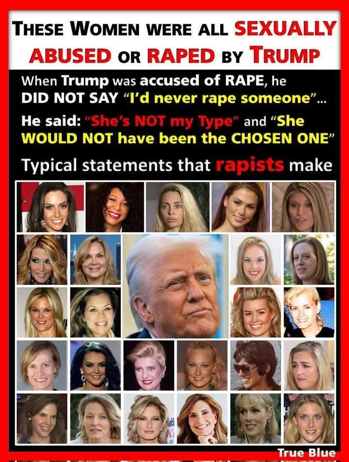 rydercc64's tweet photo. #TrumpIsASerialRapist
#TrumpIsAchildmolester
#ReleaseTheTrumpEpsteinPedoFiles https://t.co/81OzL2LNpG
