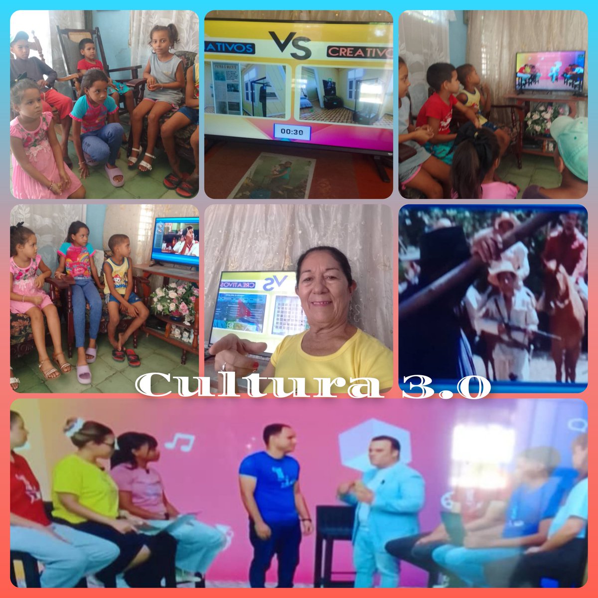 CuetoEducadores's tweet photo. Interesante e instructivo el programa televisivo Cultura 3.0 , del @EducativoCuba. Los niños lo disfrutaron conducidos por la directora del palacio de pioneros Paquito González Cueto, Dolores Ortiz. @CubaMined @DPEHolguin #Cueto #Holguín #TecnologíaParaAprender https://t.co/3DNzTMPz3v