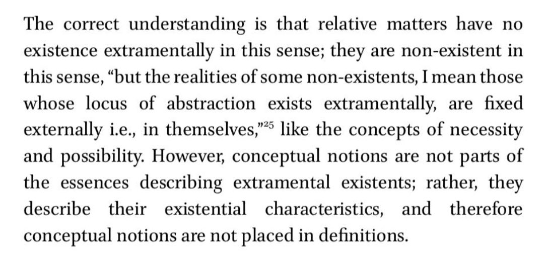 Itibarii's tweet photo. Relative matters don’t exist outside the mind, but some abstract notions like necessity and possibility have an external basis, though they describe existence rather than define essences. https://t.co/0umNFz4F42