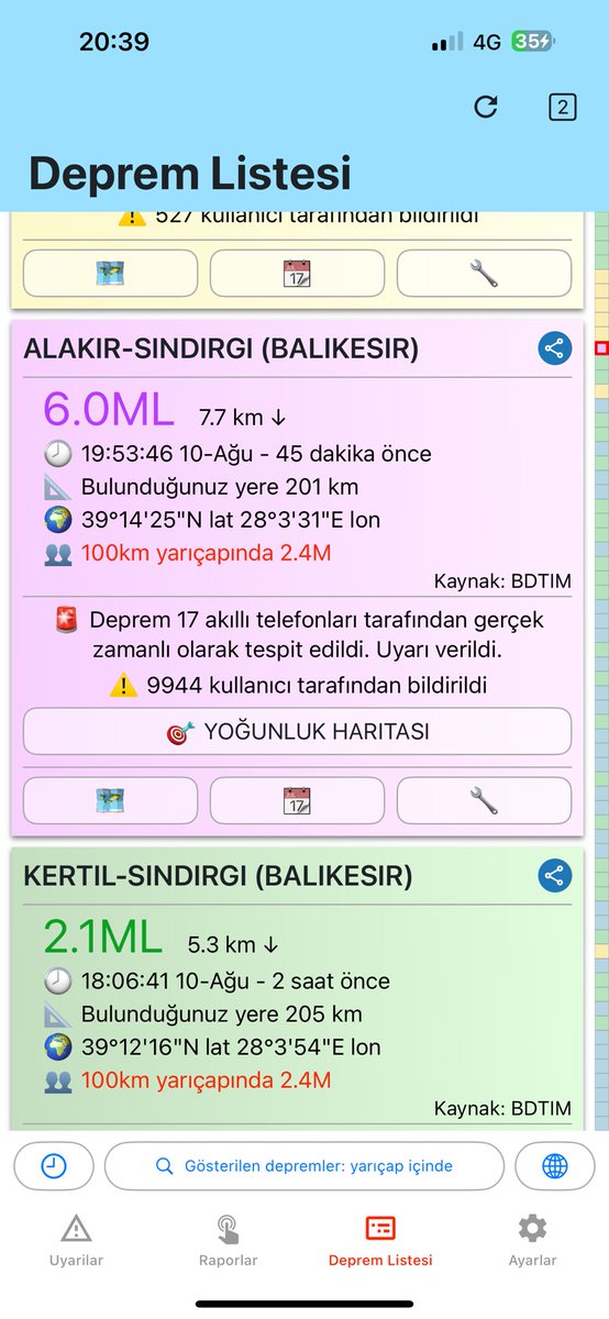 Edooliik's tweet photo. Bana önceden bildirilmesi gerekmiyor muydu ? O an hiç bildirim gelmedi 
#deprem @DepremAgiApp https://t.co/q31aq13tOi