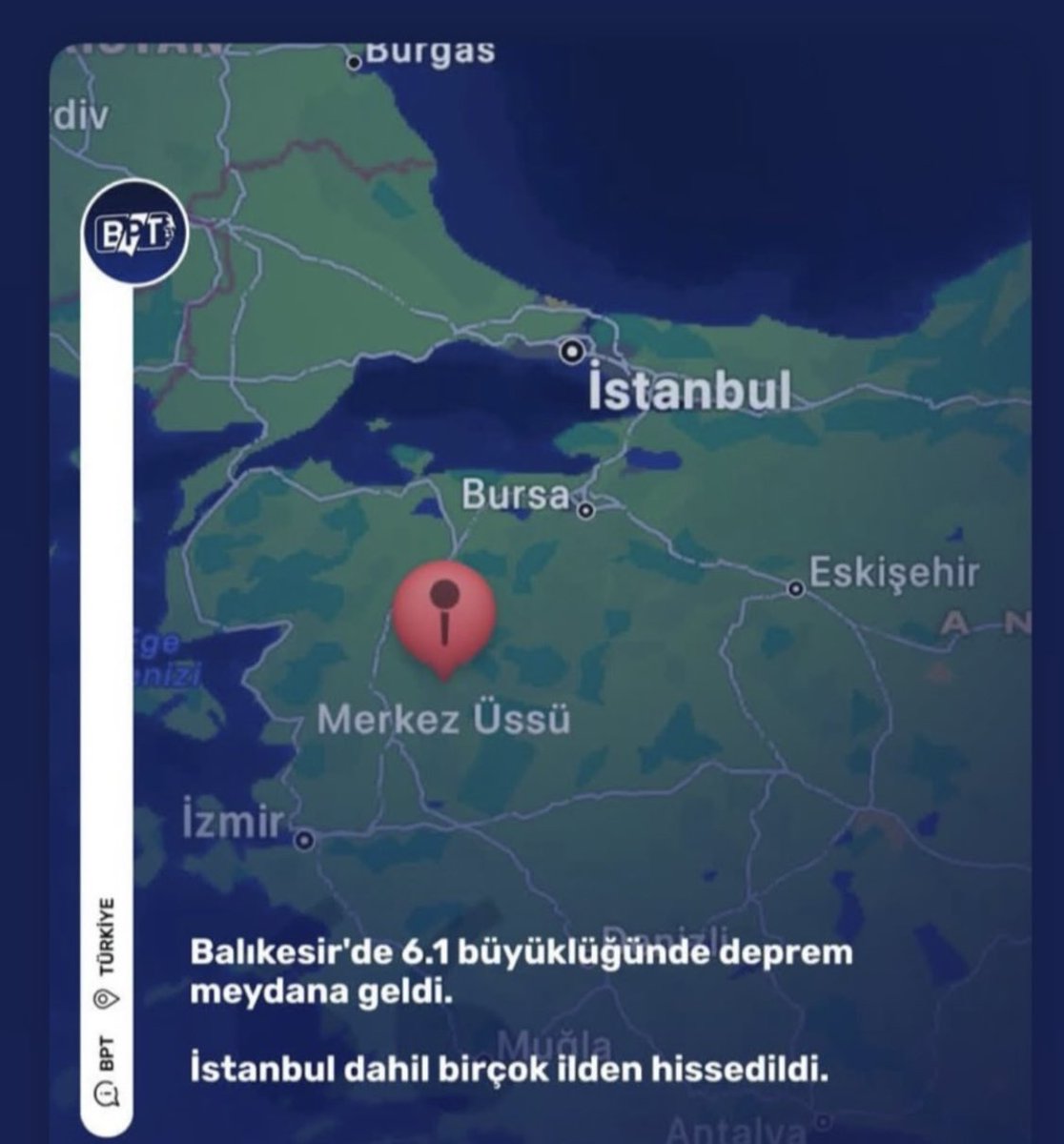 Geçmiş olsun  #deprem #balikesir