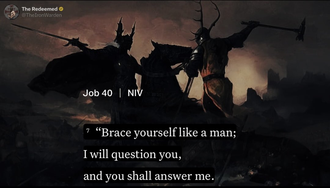 Brace yourself like a man;
for the Lord will question you and you shall answer Him.
Your soul is entrusted to your keeping alone—
and on that Day, you cannot lay your sins upon another.

Therefore, be disciplined.
Stand firm as steel beneath His gaze.
Fight with courage, speak