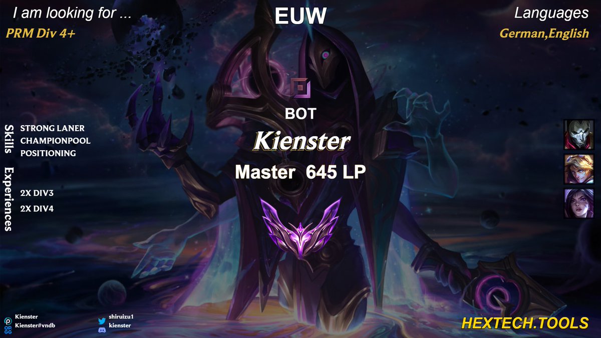 LFT ADC

After 2 Split of Toplane, i am returning back to ADC

contact me in Discord: kienster

RT&amp;Likes appreciated
<a href="/lft_prm/">LFT PRM</a>