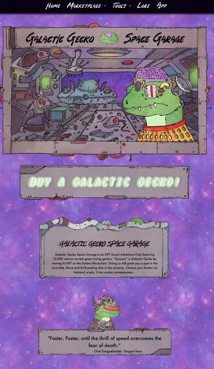 Pebbles (@pebblessol) on Twitter photo 🚀 1/
Have you cracked open the <a href="/GalacticGeckoSG/">🟩Galactic Gecko Space Garage 🦎 🛸 🪐</a> menu?
This isn’t just a site, it’s a whole universe in one place. 🦎✨ 🚀 1/
Have you cracked open the <a href="/GalacticGeckoSG/">🟩Galactic Gecko Space Garage 🦎 🛸 🪐</a> menu?
This isn’t just a site, it’s a whole universe in one place. 🦎✨