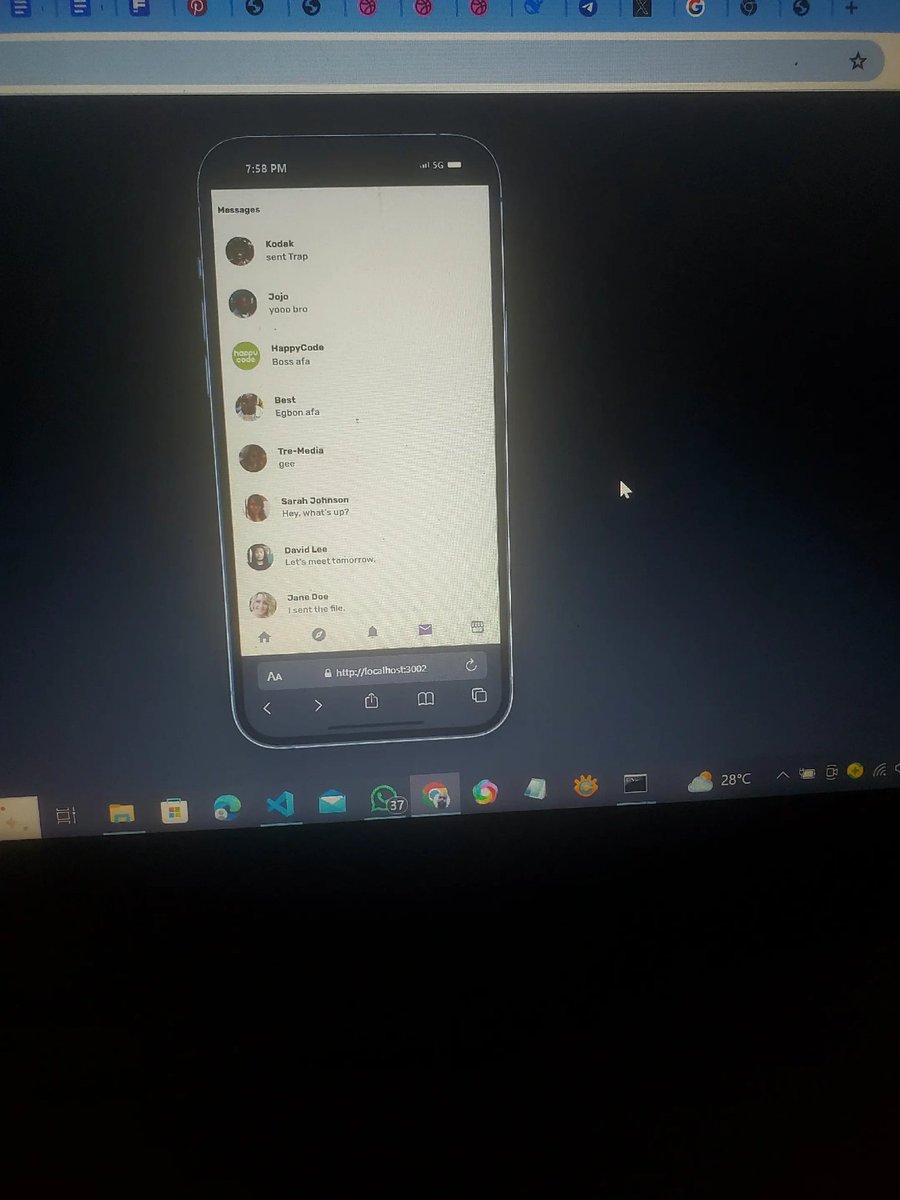 Techman_Dev's tweet image. Message Feature ☕️🚀
#ReactJS #JavaScript #WebDev #Frontend #CodeSnippet #100DaysOfCode #Coding #Developer #ReactComponents #Programming
#CodeLife #DevLife
#100DaysOfCode #TechTwitter
#BuildInPublic #NoDaysOff #GrindMode #StayHungry
#LevelUp #Mindset #programmingjobs