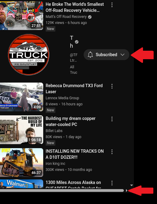 BeaterGonnaBeat's tweet photo. @YouTube - Please fix your recommends. Put the button UNDER the item so it's not forcing an out of bounds scroll bar. This has been going on for nearly a year now. I find it hard to believe you can't figure this out. Or have you fired too many devs to be able to fix your crap? https://t.co/k27Xh3RO1t