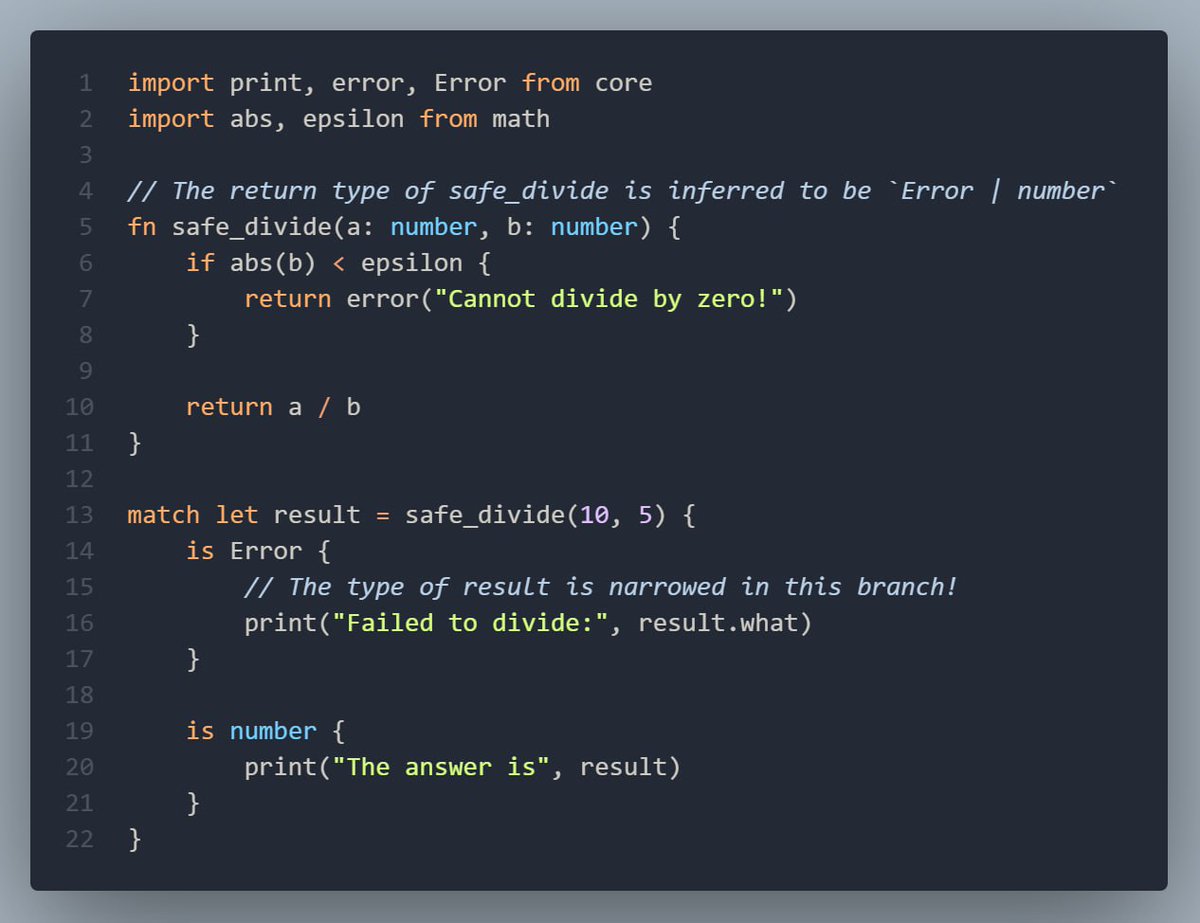 Beariish's tweet image. Hey guys, remember that interpreter I posted about like years ago? I finally released it, check it out 
github.com/Beariish/bolt/