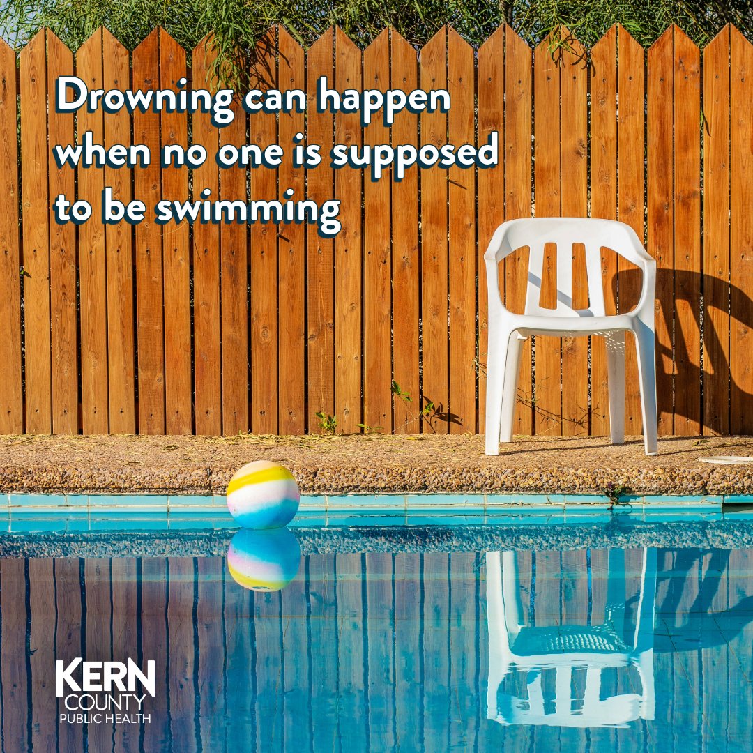 Young children can wander outside unnoticed. To prevent drowning, ensure adult supervision, start swim lessons early, and install a four-foot fence with a self-closing gate. Learn more: go.cdph.ca.gov/drowningpreven…
