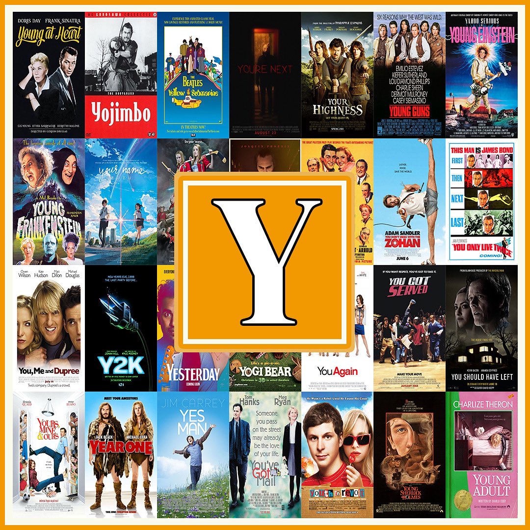 BondingTimePod's tweet photo. What’s your favourite film that starts with the letter Y? 🤔

@bondingtimepod on Facebook, Instagram, X &amp; Letterboxd!

#podcast #newepisode #movies #alphabetfilm #podcasters #spotify #applepodcasts #podcasting #instapodcast #podcastcommunity #filmpodcast #british #newseason https://t.co/UD9ep9yBRn