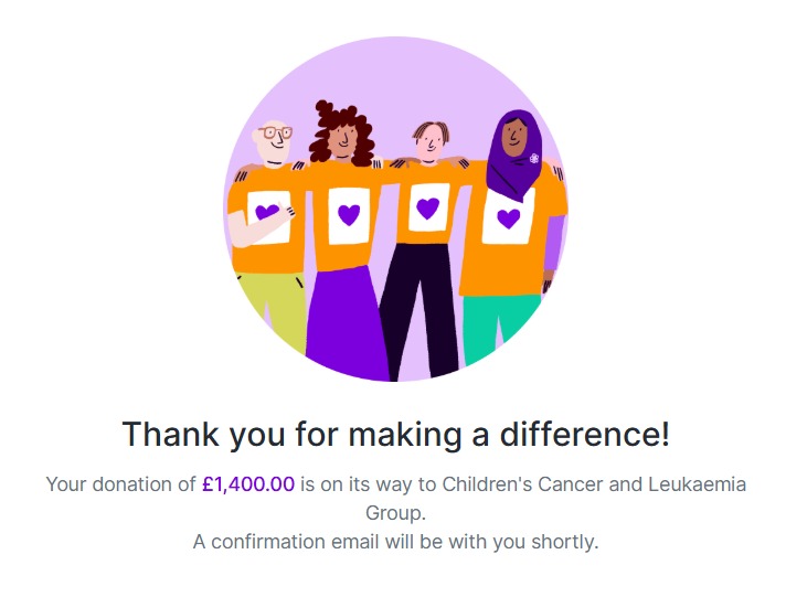 Thanks to all the support of our wonderful players, the Welsh Open raised £1,400 for charity this weekend, with funds going to Children's Cancer and Leukemia.

We are so grateful to everyone for contributing their hard-earned funds for such a worthy cause!