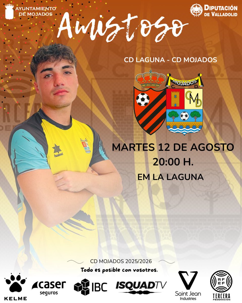 CDMojados's tweet photo. 🔜 @CDLaguna_Info 🆚 @CDMojados | Amistoso pretemporada 

🏟 EM La Laguna 
📍 Laguna de Duero (Valladolid)
📅 Martes 12 de Agosto
🕓 20:00 horas

#todoesposibleconvosotros https://t.co/PRIoqp0SoI