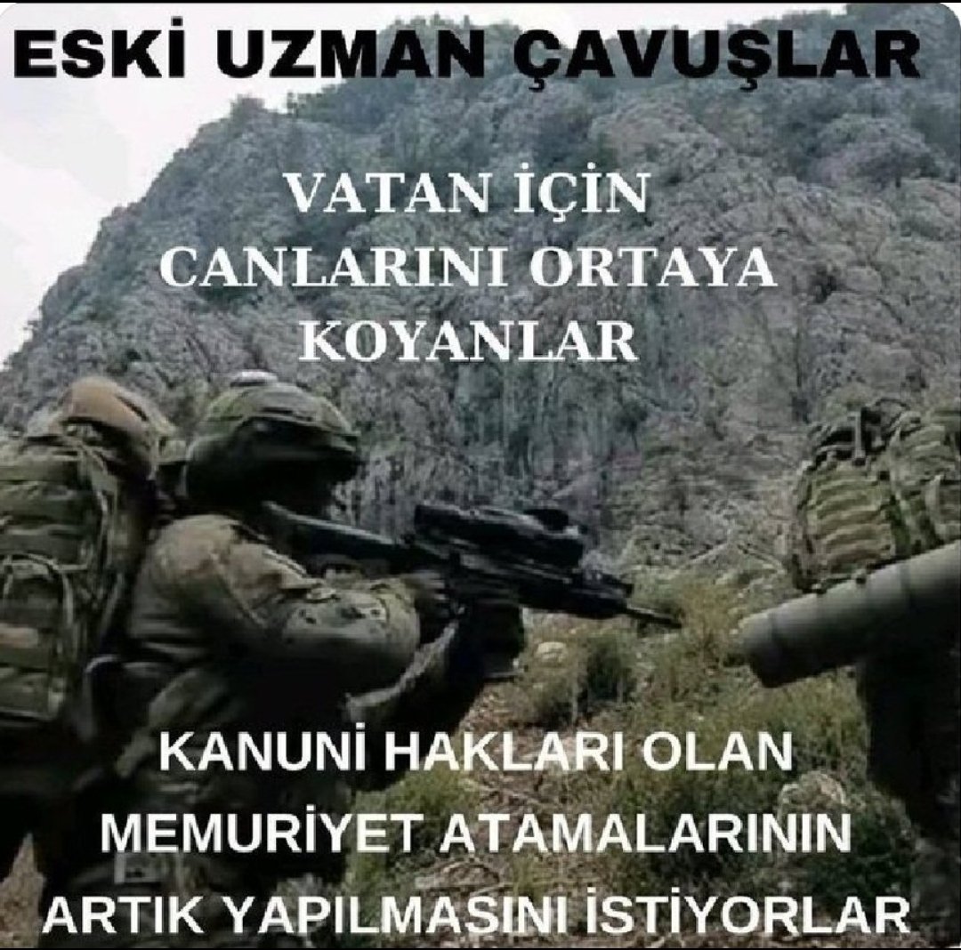 KadirYLMZ_32's tweet photo. @Karadag_045 #Atanamayan
#AtamaBekleyen
#EskiUzmanÇavuşlar
Hakları olan Hakettikleri Memuriyet Atamalarının Müjdesini Bekliyor
_________
Gazi Mustafa Kemal Atatürk/Cumhurbaşkanımız/Sn Recep Tayyip Erdoğan/Türkiye Yüzyılı/Kütahya/Tekirdağ/Manisa/Eskişehir/Marmara https://t.co/VZ3NCGBiAp