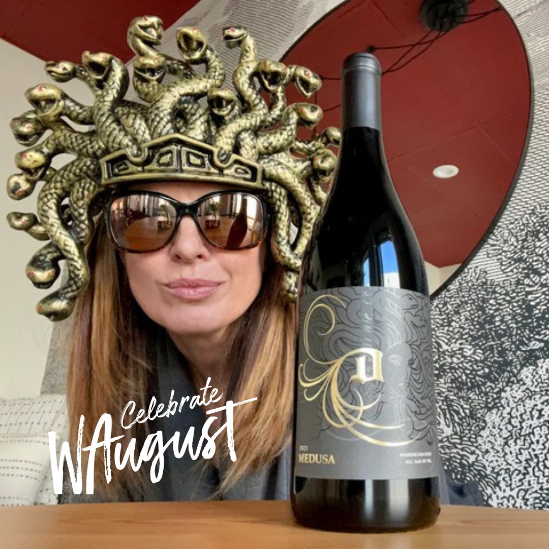 It's not a myth...we're celebrating #WAugust by offering a Mythology series tasting this month including:
💫 Persephone Pinot Gris
🐍 Medusa Syrah
🔮 Hecate Merlot and
🧵 the Fates GSM (Grenache, Syrah, Mourvedre).
Join us and celebrate the wines of the goddesses! #wawine