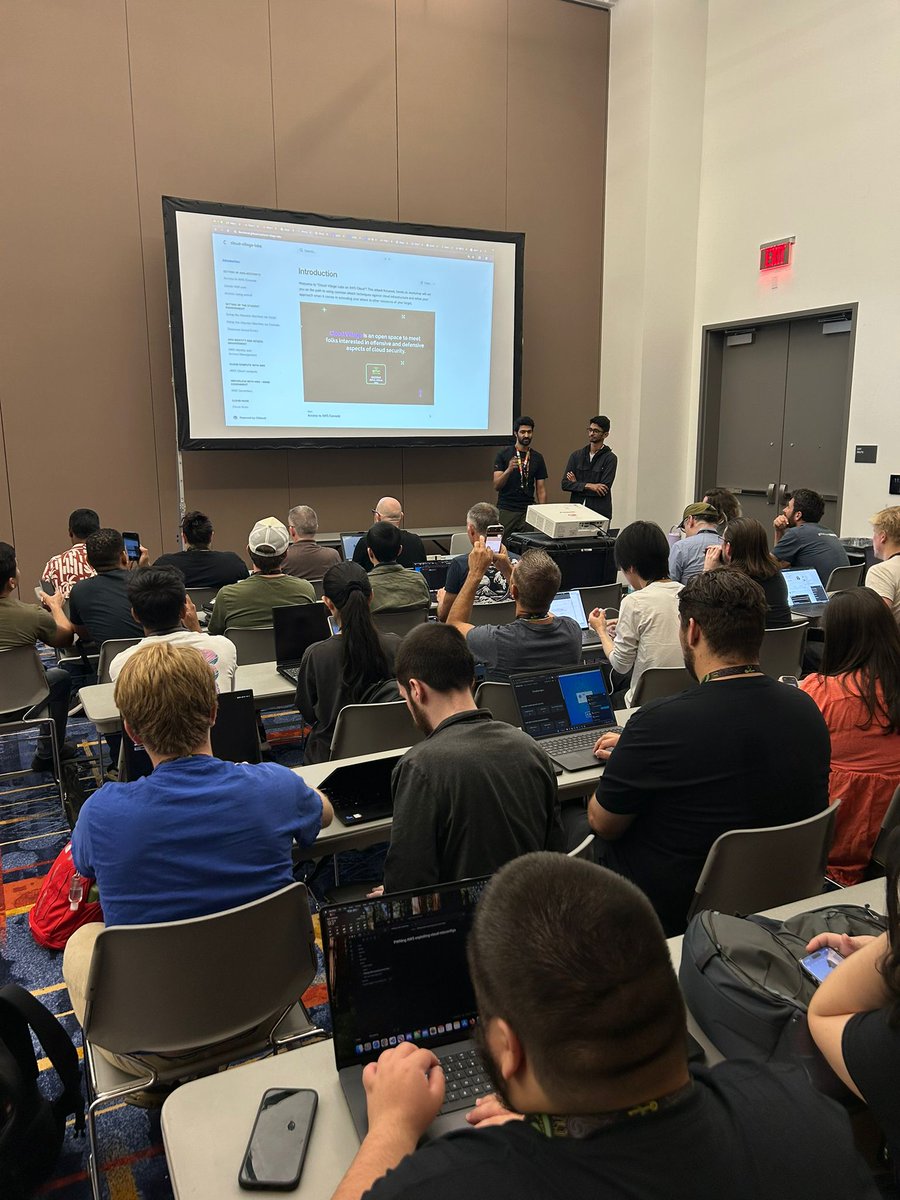 🧩Now Ongoing: Bhagavan Bollina, Deepak &amp; Jainil Malaviya Pwning AWS

Exploit cloud misconfigurations in this 2-hour AWS workshop.

📍<a href="/cloudvillage_dc/">Cloud Village</a> Labs LVCC West 312 <a href="/defcon/">DEF CON</a> 

#DEFCON33 #CloudVillage #AWS #Workshop #HackerSummerCamp