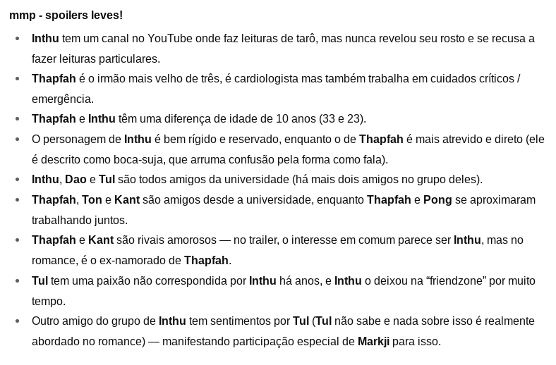s4ndray's tweet photo. ‼️ SPOILERS DO ROMANCE MILD MY MAGIC PROPHECY ‼️ (eu só traduzi a imagem)
NÃO revelarei o enredo completo ou o final! Essas são apenas algumas coisas do romance / algumas diferenças que podemos ver na série!
#MyMagicProchecy #jimmysea #jimmyjp_ #sea_tawinan https://t.co/39rJK1VDUZ