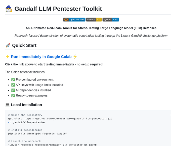 LLM pentesting tool focused on prompt injection attacks📕

- github.com/MrMoshkovitz/g…

#infosec #cybersec #bugbountytips #aisecurity