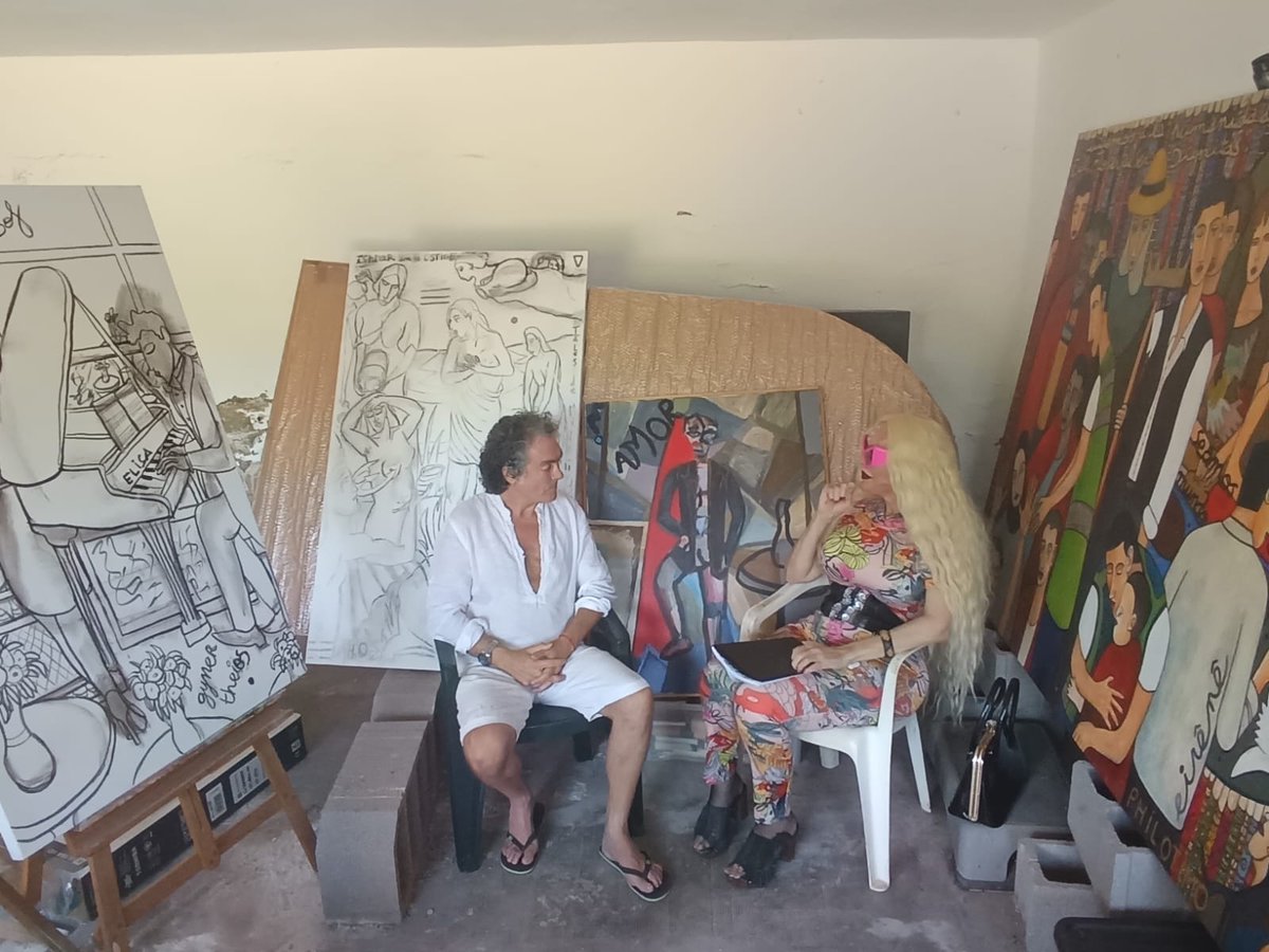 trasobarismo's tweet photo. 1ª Parte.  ENTREVISTA AL PINTOR ANTONIO CAMARÓ. POR MANUELA TRASOBARES https://t.co/YaLhJYA83F a través de @YouTube https://t.co/fECHCRIGcA