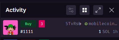 Good night, today I'm not only asking for a GN back, but also follow my man <a href="/MobileCnCreator/">DePIN TARDIS</a>! 

Today he bought Goku #1111 for 1 $SOL

He is ready for a new BOSS.. Coming next week.🐉