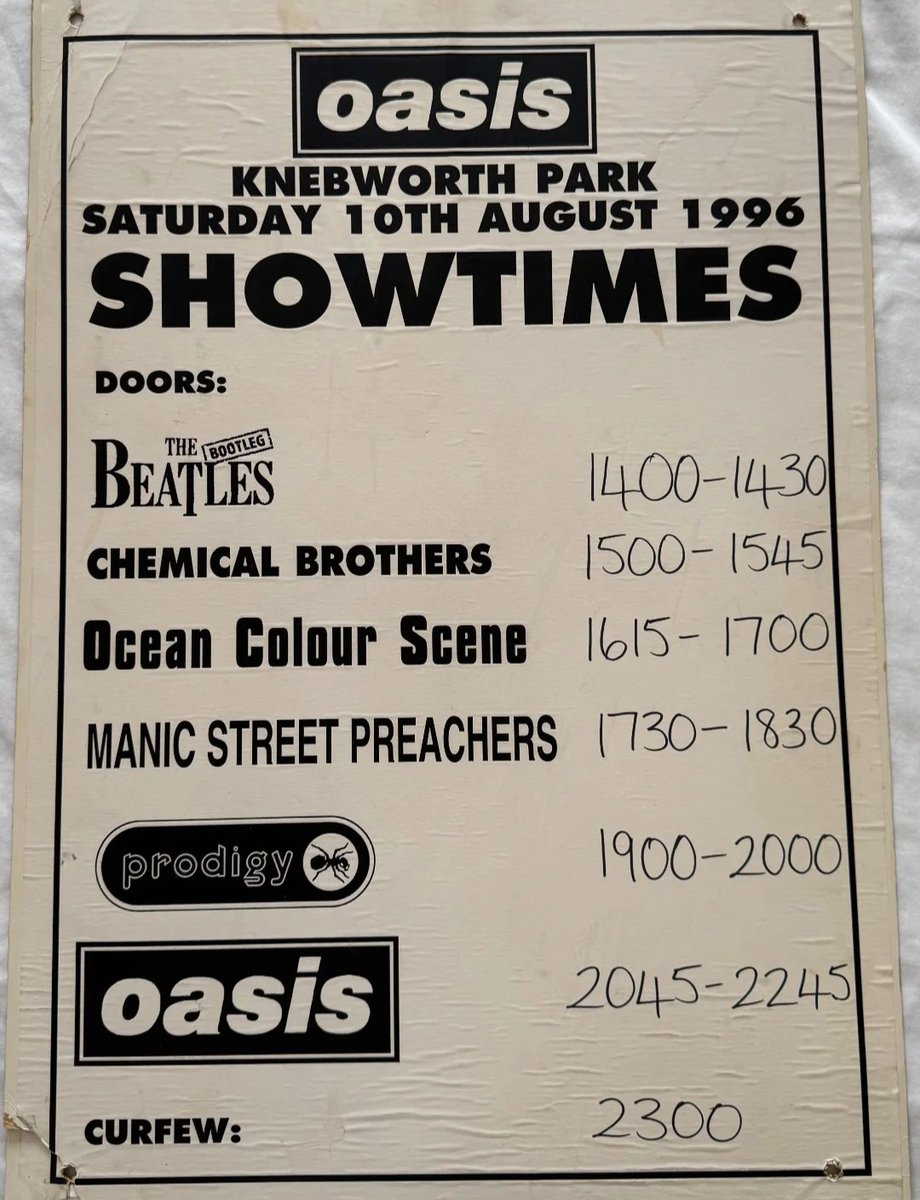 And I was there what a day one I'll never forget ❤️
#oasis #knebworth96