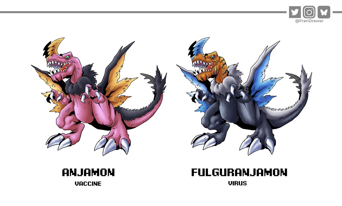 Now Anjanath is digitalized!  

#MonsterHunter #Digimon