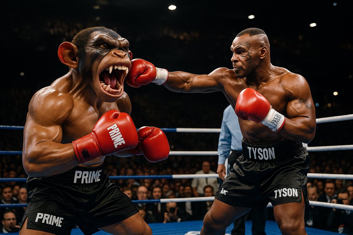 DrLubie's tweet photo. 🥊🐵 WHEN PRIMAL POWER MEETS LEGENDARY FURY 🥊🐵
The ring isn’t ready for this.
The world isn’t ready for this.
#PrimeApePlanet just knocked on the door of history—hard.
⚡ Own the beast. Join the fight.
#NFT #Web3 #Metaverse #Boxing #PrimeApe https://t.co/NRddWCyq34