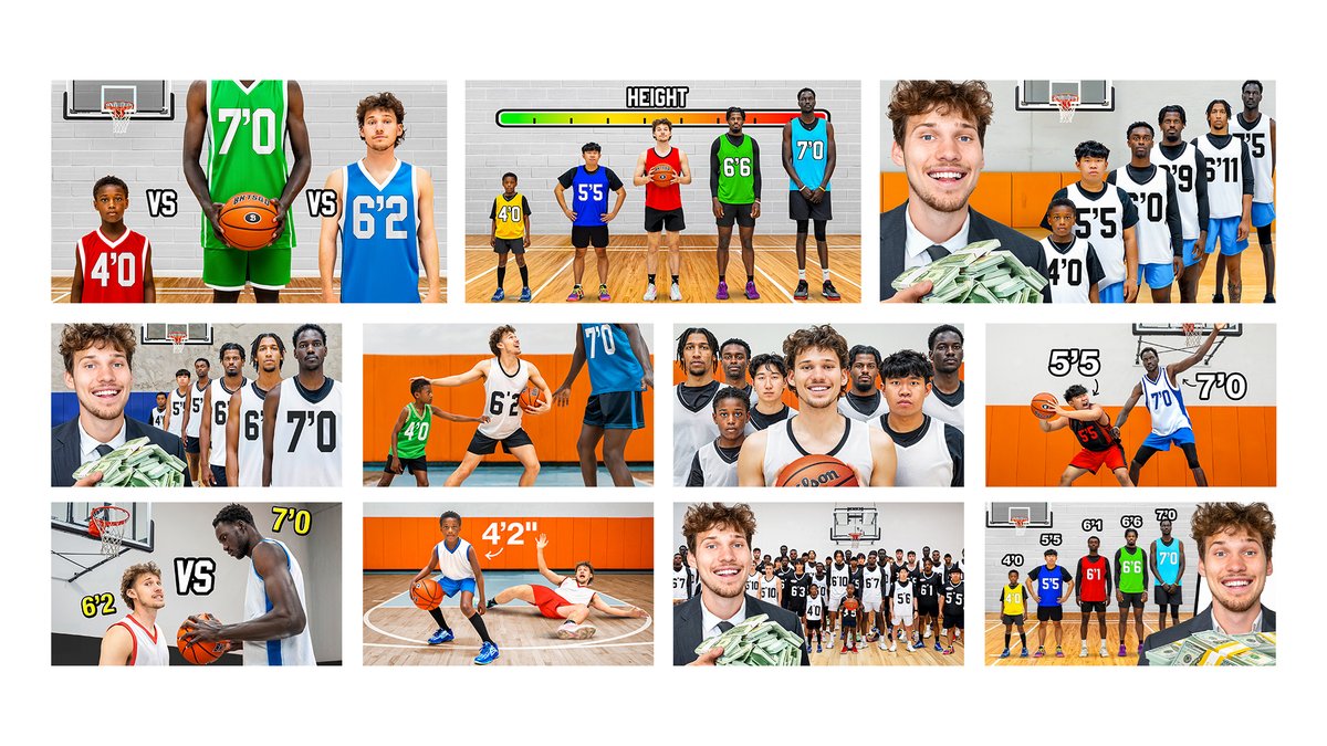 ✏️thumbnails created for <a href="/Jesser/">💯 Jesser</a>'s latest video

🏀"Every Height Competes in Basketball for $10,000"

👆which is your favorite option?