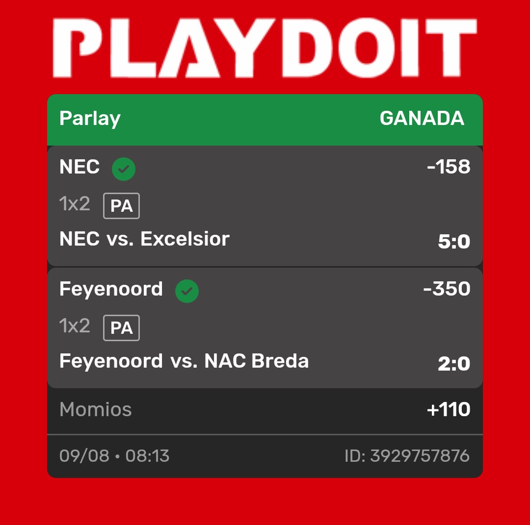 SindApostador's tweet photo. SEGUIMOS COBRANDO EN EL VIP
Andamos en racha con el regreso de la #eredivisie, ayer se pegó el Parlay de #Feyenoord y #NEC, mientras que hoy el #Utrecht hizo su trabajo✅✅✅✅ https://t.co/RreNplnoyF