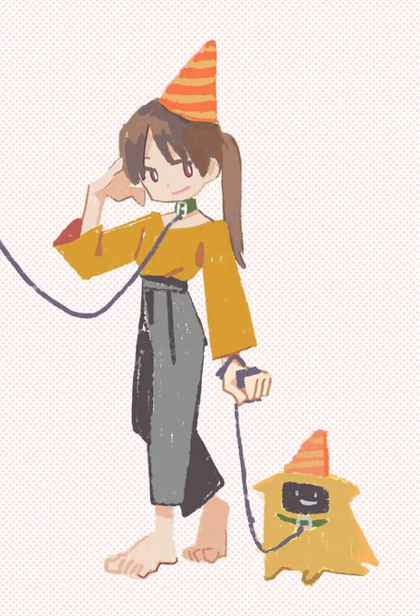 人間、描けるほうが何かと描ける幅も広がるから描きたいと思う一方で、私の中で普段描くゆるい動物たちと同じ世界観に存在してないせいで、描いてて不自然さを感じてしまうんだよね。数描けば解消されるかな。