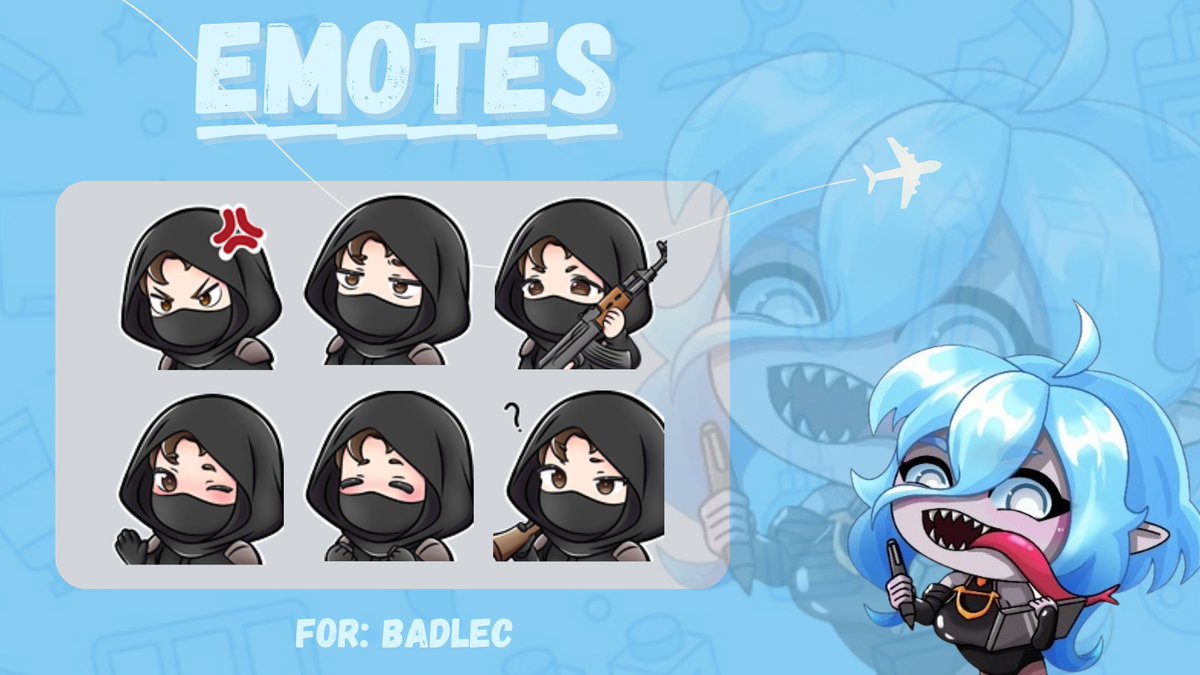 melemotes's tweet photo. Made these emotes for @badlec! If this post pops up on your feed, be sure to check out their streams and drop a follow, they’ve been working super hard
#giveaways #emotes #chibiart #Vtuber #VtuberDebut #streamersunday #Twitch #USA #moots #ArtOfTheDay #ArtistOnX #commissionsopen https://t.co/6uoaNqQBVU