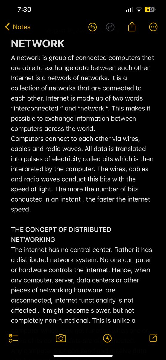 Udochukwuka_'s tweet photo. Day 25 of #100DaysOfCode 🌐
Today I learned how the Internet really works,from networks and packet switching to protocols like TCP/IP . Turning clicks into webpages in seconds. Screenshots of today's note below 📝👇

#Networking #CyberSecurity #WebDevelopment https://t.co/gc8lu5PngG