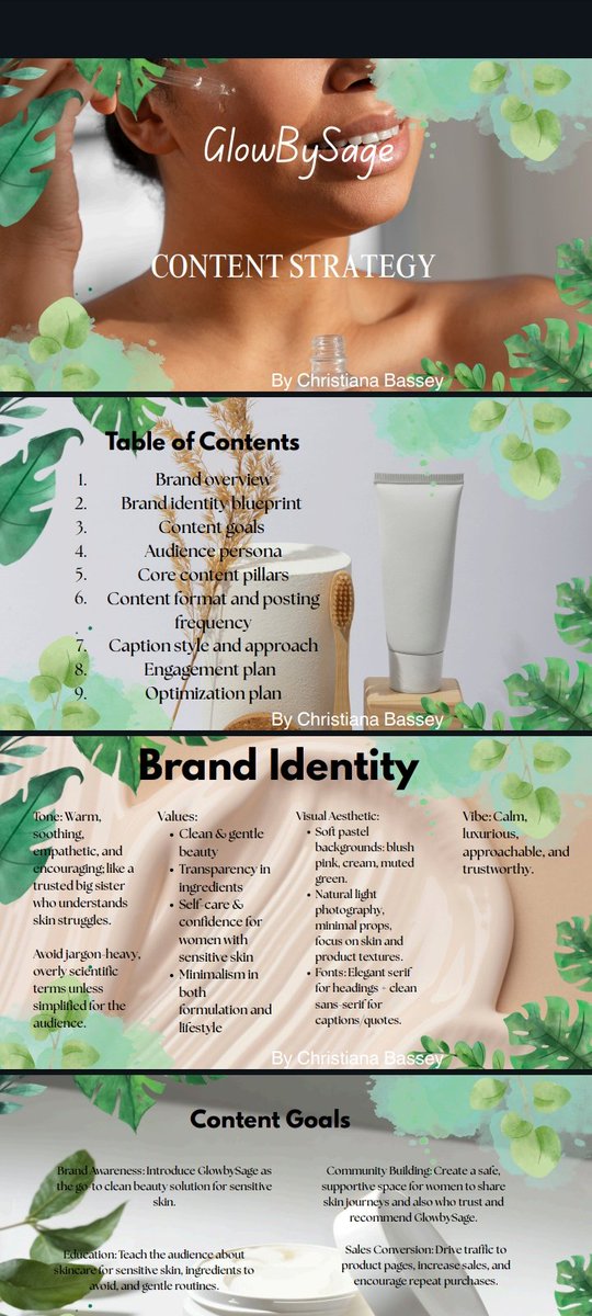 adiaha__'s tweet photo. SMM Challenge by @mayo_naisee
Content strategy for a skincare brand GlowbySage.
I look forward to hearing your feedback!
#SMMProject https://t.co/ewW9o7fkzy