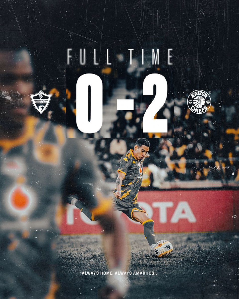 Post match reaction📝

FT: Kaizer Chiefs 2 - 0 Stellies

Positive steps in the right direction. We are showing good signs of respecting the principles of how we want to play.

We still have a lot of work to do, but positive football from the team.

■ Playing direct passing