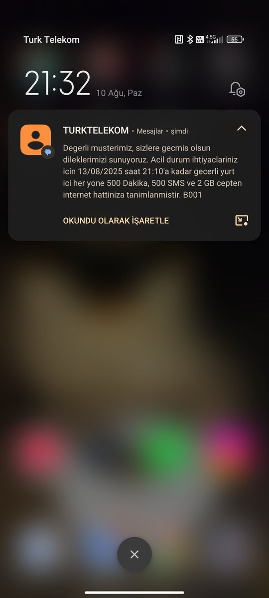 Acil ihtiyaçlar için kimseyi arayamadık sağlayamadığınız hizmet sayesinde. 21:10a kadar kullanabilirsiniz dediğiniz hak bile 21.32 de geliyor. Yazıklar olsun