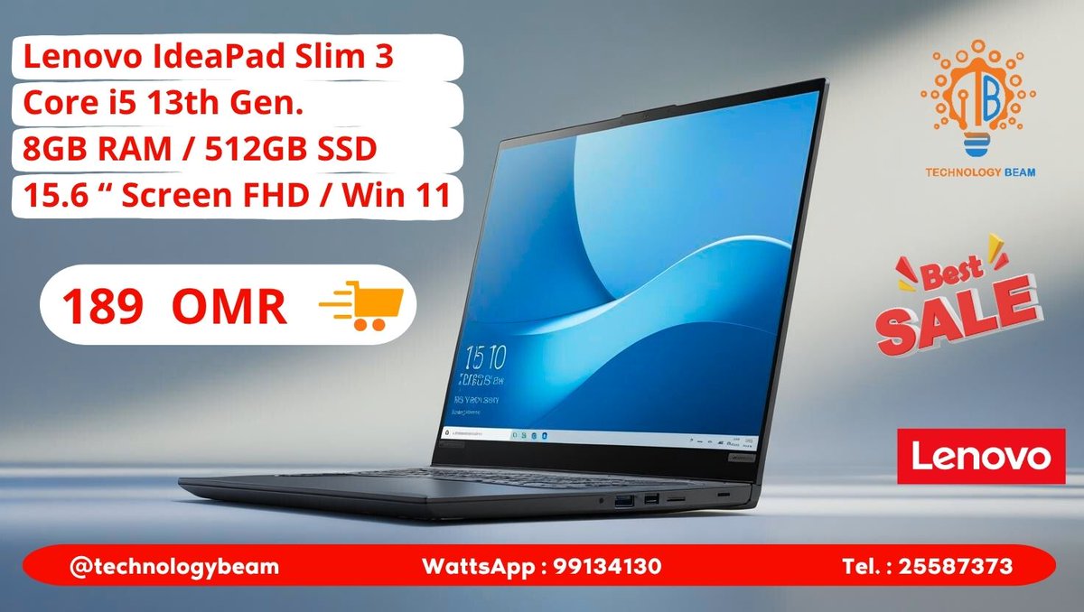 technology_beam's tweet photo. لاب توب جديد ماركة لينوفو مميزات لـ إستخدام طلبة الكليات والجامعات وطلبة المدارس
عرض لفترة محدودة - ضمان سنه https://t.co/qRbOG4Qfcu