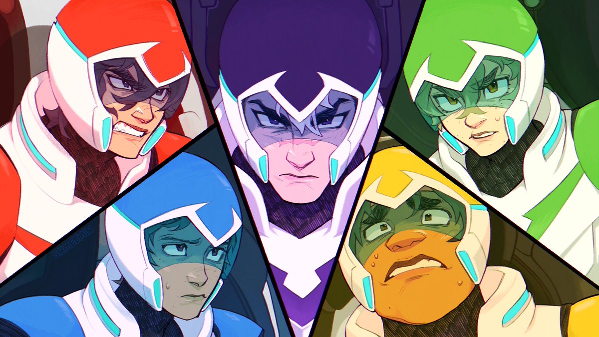 shmeemin's tweet image. it’s time for my vld redraw again!! 2025 version 😵‍💫🖤
#voltron #vld