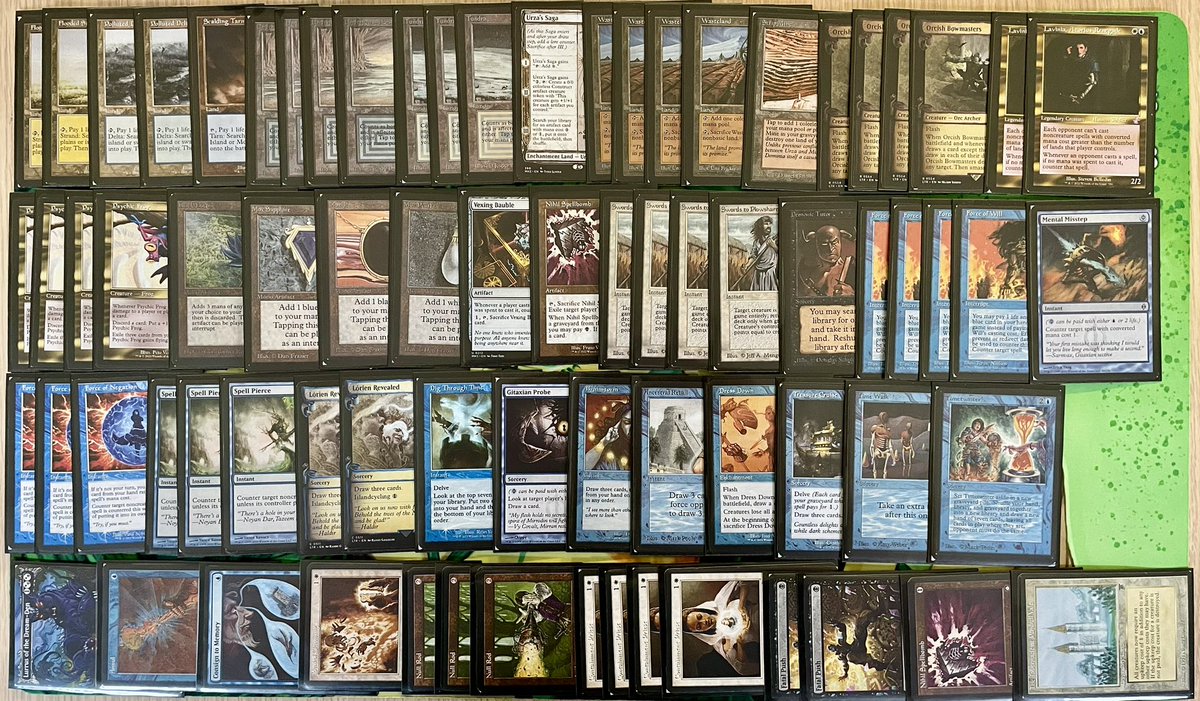 Piane94's tweet photo. Top8 at @EternalManiaBE Vintage Event with Esper Lurrus 

Mono W Initiative ✅✅
Food Chain ✅✅
UW Energy ✅❌❌
Dredge ❌✅✅
Lurrus PO ❌✅✅
ID

Top8 Fleshraker Shops ❌❌

@fireshoes https://t.co/KglYqBvFHt
