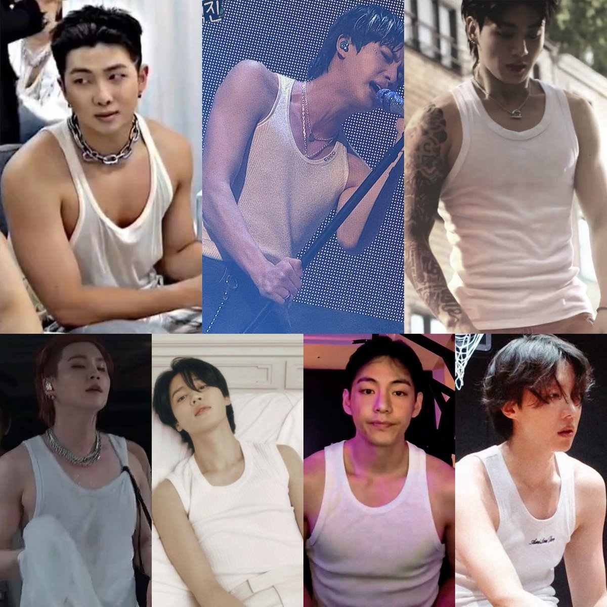 fkubluehouse's tweet photo. them in white tank tops is my weakness https://t.co/XhfBTPUQar