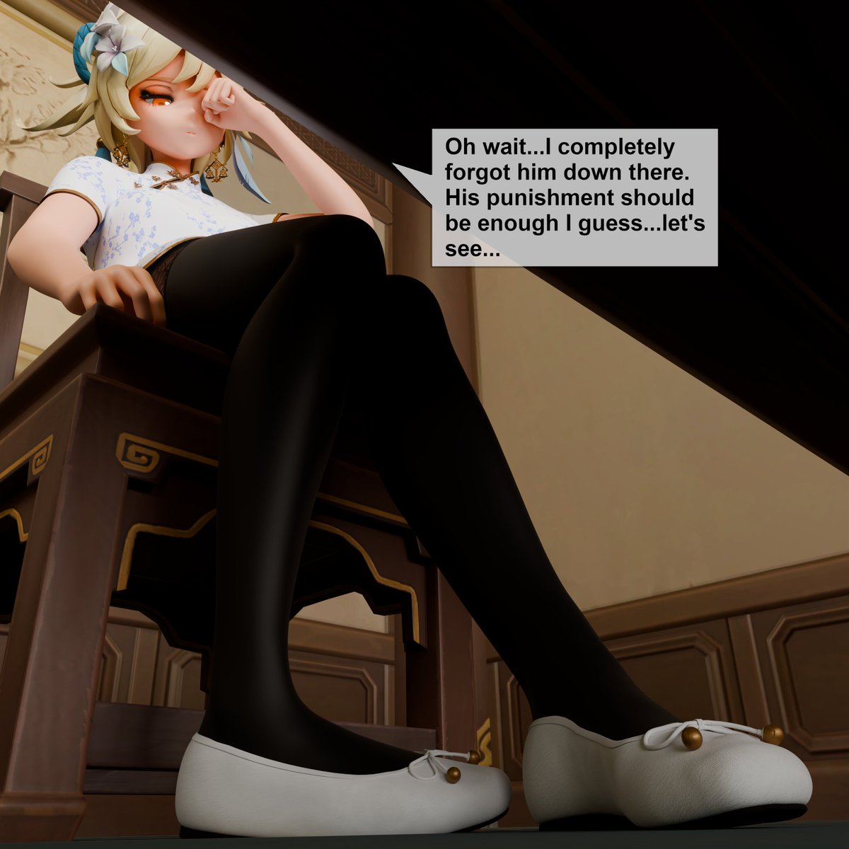 BlenderSeraph's tweet photo. Aether got his punishment for interrupting Lumine over and over, though it seems she completely forgot about it. He must be drenched in there... https://t.co/fBqn9bK8dZ