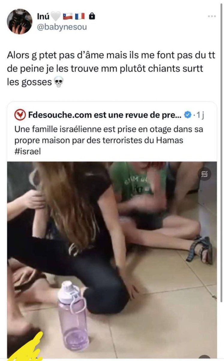 L’ÉDITO DE MADAR (@leditodemadar) on Twitter photo Vous protégez votre fille <a href="/RaquelGarridoFr/">Raquel Garrido</a> , ce que chacun peut comprendre.
Mais plutôt que de la présenter comme une « victime », faire amende honorable aurait justement été plus… honorable.
Sur cette capture d’écran, était-elle à nouveau « bourrée » ? Vous protégez votre fille <a href="/RaquelGarridoFr/">Raquel Garrido</a> , ce que chacun peut comprendre.
Mais plutôt que de la présenter comme une « victime », faire amende honorable aurait justement été plus… honorable.
Sur cette capture d’écran, était-elle à nouveau « bourrée » ?