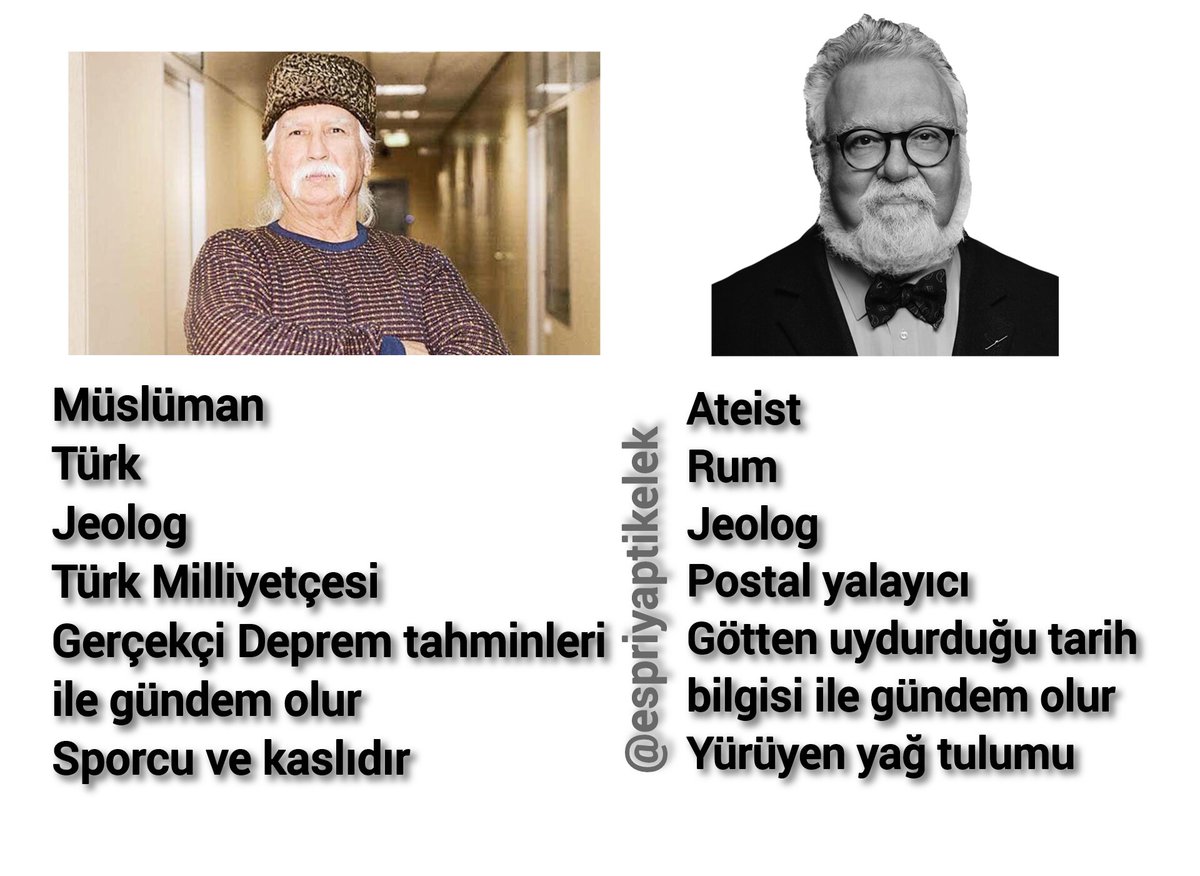 Tamamen Objektif Şener Üşümezsoy Celal Şengör karşılaştırması