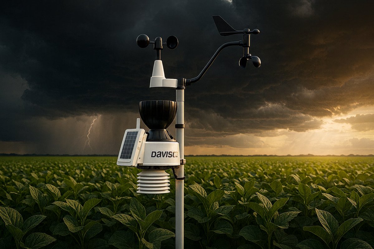 gamilartech's tweet image. Precisión y resistencia frente a cualquier clima 🌩️🌱
Estación Meteorológica Davis en pleno cultivo, lista para medir y anticipar la tormenta.
#Agricultura #Meteorología #DavisInstruments
gamilartech.com.ar