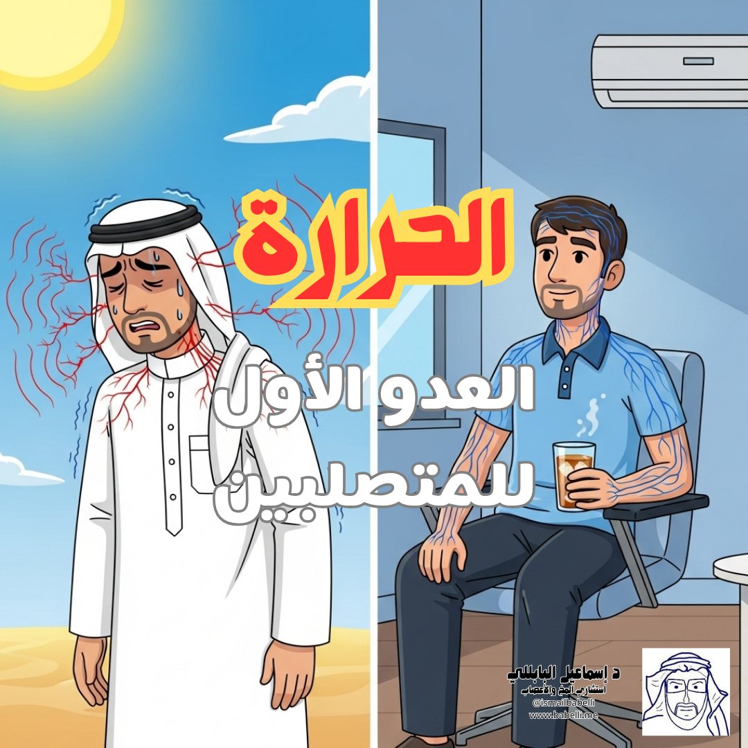 🔥 هل لاحظت أن أعراض التصلب تزداد مع الحر؟ هذا ليس وهمًا… إنها الحقيقة! 🧠❗

يعاني كثير من مرضى التصلب المتعدد (MS) من ظاهرة غريبة ومزعجة اسمها: "حساسية الحرارة " أو ظاهرة أوتهوف (Uhthoff's phenomenon)، وهي أكثر شيوعًا مما تتخيل!

📈 ما الذي يحدث بالضبط؟

ببساطة:

📌 ارتفاع